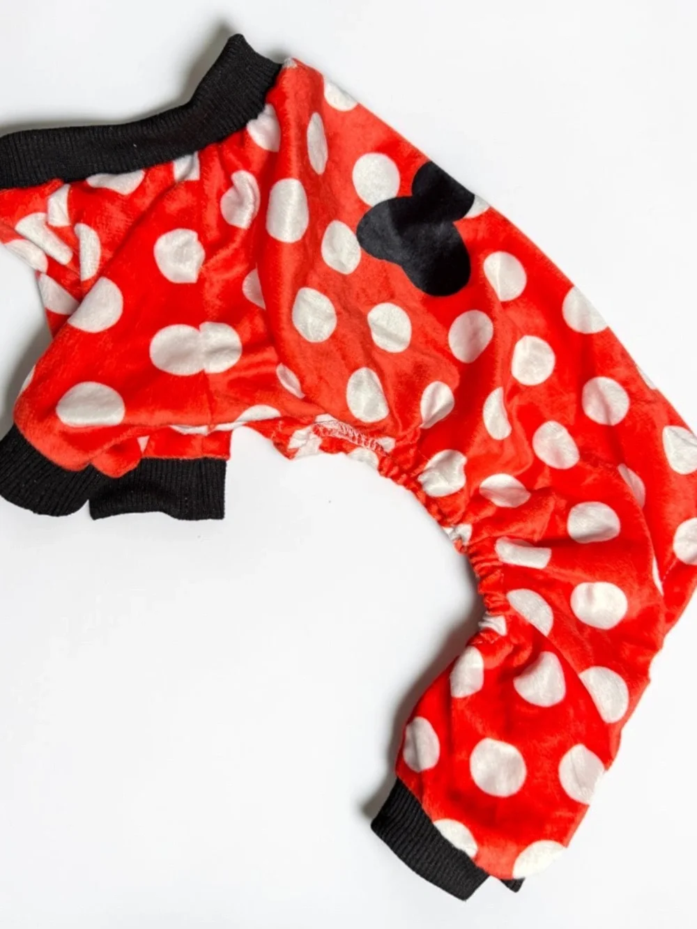 CuteBone Red Polka Dot Dog Pajamas Small Puppy Onesie NWOT